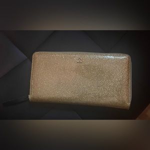 Gold Glitter Kate Spade Wallet